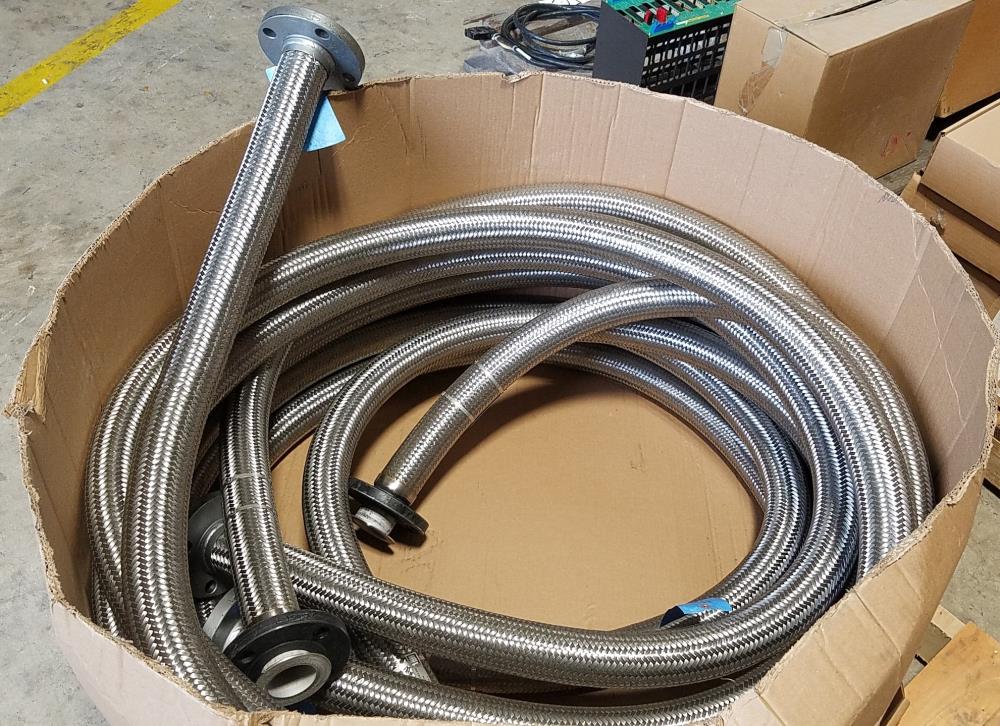 GHX 2" 150# Flanged Stainless Steel Flexible Braided Hose, 20ft Long